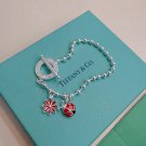 Dainty Faux Pearl Link Chain Bracelet Wedding Party Gift (308)