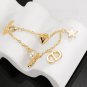 Dainty Faux Pearl Link Chain Bracelet Wedding Party Gift (310)