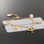 Dainty Faux Pearl Link Chain Bracelet Wedding Party Gift (310)