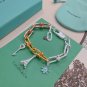 Dainty Faux Pearl Link Chain Bracelet Wedding Party Gift (324)