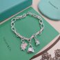 Dainty Faux Pearl Link Chain Bracelet Wedding Party Gift (335)