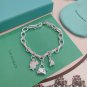 Dainty Faux Pearl Link Chain Bracelet Wedding Party Gift (335)