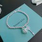 Dainty Faux Pearl Link Chain Bracelet Wedding Party Gift (371)