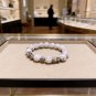 Dainty Faux Pearl Link Chain Bracelet Wedding Party Gift (379)