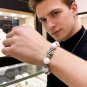 Dainty Faux Pearl Link Chain Bracelet Wedding Party Gift (379)