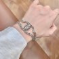 Dainty Faux Pearl Link Chain Bracelet Wedding Party Gift (387)