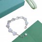 Dainty Faux Pearl Link Chain Bracelet Wedding Party Gift (395)