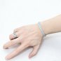 Dainty Faux Pearl Link Chain Bracelet Wedding Party Gift (398)