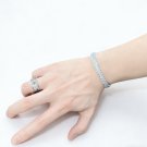 Dainty Faux Pearl Link Chain Bracelet Wedding Party Gift (398)