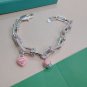 Dainty Faux Pearl Link Chain Bracelet Wedding Party Gift (441)