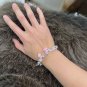 Dainty Faux Pearl Link Chain Bracelet Wedding Party Gift (441)