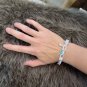 Dainty Faux Pearl Link Chain Bracelet Wedding Party Gift (442)