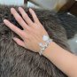 Dainty Faux Pearl Link Chain Bracelet Wedding Party Gift (444)