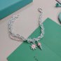 Dainty Faux Pearl Link Chain Bracelet Wedding Party Gift (445)