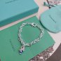 Dainty Faux Pearl Link Chain Bracelet Wedding Party Gift (446)