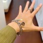 Dainty Faux Pearl Link Chain Bracelet Wedding Party Gift (455)