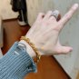 Dainty Faux Pearl Link Chain Bracelet Wedding Party Gift (456)