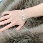 Dainty Faux Pearl Link Chain Bracelet Wedding Party Gift (463)