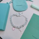 Dainty Faux Pearl Link Chain Bracelet Wedding Party Gift (464)