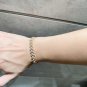 Dainty Faux Pearl Link Chain Bracelet Wedding Party Gift (470)