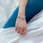 Dainty Faux Pearl Link Chain Bracelet Wedding Party Gift (498)