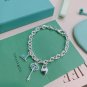 Dainty Faux Pearl Link Chain Bracelet Wedding Party Gift (524)