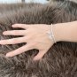 Dainty Faux Pearl Link Chain Bracelet Wedding Party Gift (527)