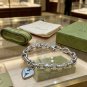 Dainty Faux Pearl Link Chain Bracelet Wedding Party Gift (553)