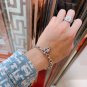 Dainty Faux Pearl Link Chain Bracelet Wedding Party Gift (553)