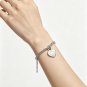 Dainty Faux Pearl Link Chain Bracelet Wedding Party Gift (559)