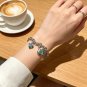 Dainty Faux Pearl Link Chain Bracelet Wedding Party Gift (562)