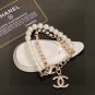 Dainty Faux Pearl Link Chain Bracelet Wedding Party Gift (575)