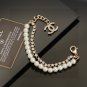 Dainty Faux Pearl Link Chain Bracelet Wedding Party Gift (575)