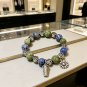 Dainty Faux Pearl Link Chain Bracelet Wedding Party Gift (562)