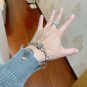 Dainty Faux Pearl Link Chain Bracelet Wedding Party Gift (581)