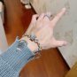 Dainty Faux Pearl Link Chain Bracelet Wedding Party Gift (581)