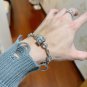 Dainty Faux Pearl Link Chain Bracelet Wedding Party Gift (581)