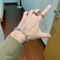 Dainty Faux Pearl Link Chain Bracelet Wedding Party Gift (583)