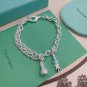 Dainty Faux Pearl Link Chain Bracelet Wedding Party Gift (589)