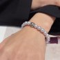 Dainty Faux Pearl Link Chain Bracelet Wedding Party Gift (606)