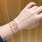 Dainty Faux Pearl Link Chain Bracelet Wedding Party Gift (636)