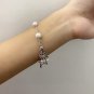 Dainty Faux Pearl Link Chain Bracelet Wedding Party Gift (647)