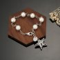 Dainty Faux Pearl Link Chain Bracelet Wedding Party Gift (647)