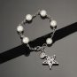 Dainty Faux Pearl Link Chain Bracelet Wedding Party Gift (647)