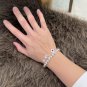 Dainty Faux Pearl Link Chain Bracelet Wedding Party Gift (651)
