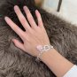 Dainty Faux Pearl Link Chain Bracelet Wedding Party Gift (652)