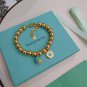 Dainty Faux Pearl Link Chain Bracelet Wedding Party Gift (653)