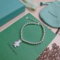 Dainty Faux Pearl Link Chain Bracelet Wedding Party Gift (656)