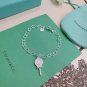 Dainty Faux Pearl Link Chain Bracelet Wedding Party Gift (658)