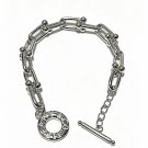 Dainty Faux Pearl Link Chain Bracelet Wedding Party Gift (679)